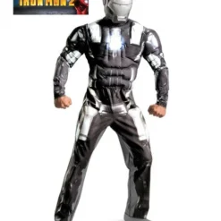 Mens Classic Muscle Iron Man 2 War Machine Costume
