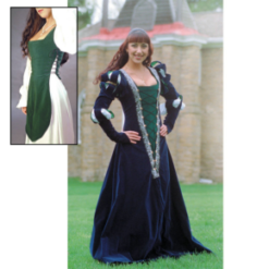 German Gown With Green Inset Renaissance Collection Adult