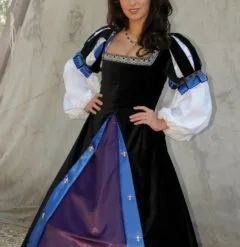 Jewel Black Spanish Brial Renaissance Collection Adult Costume