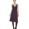 Catherine Malandrino Women's Cocktail Dress With Crisscross Ruch