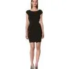 Catherine Malandrino Women's Cap Sleeve Dress With Embroidery (B