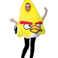 Unisex Adult Angry Birds Yellow Bird Costume