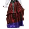 Wine And Royal Gathered Skirt Adult