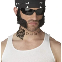 Biker Chops With Bandana