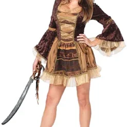 Sexy Brown Pirate Costume